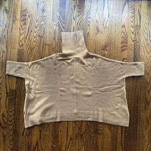 Cozy Tan Turtleneck Sweater